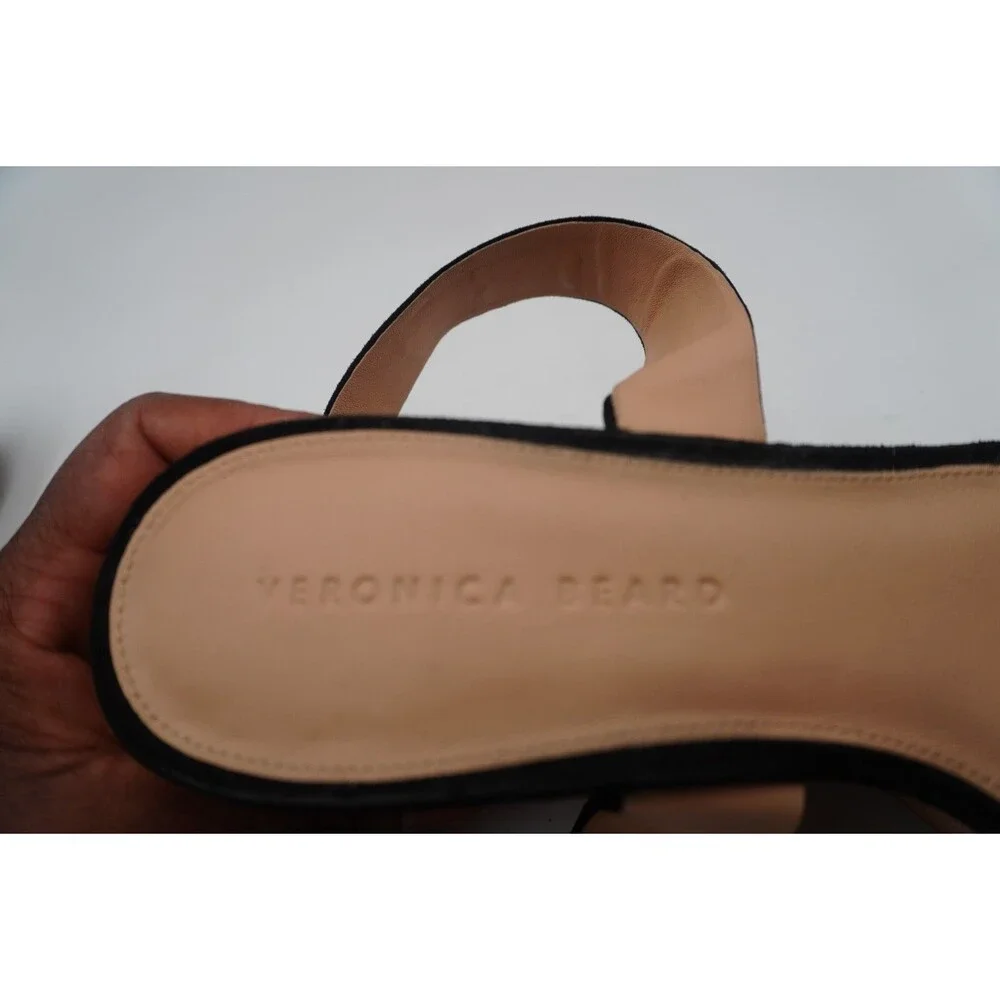 Veronica Beard Hurley Cross Ankle Strap Platform Wedge Sandal Leopard Print 10M